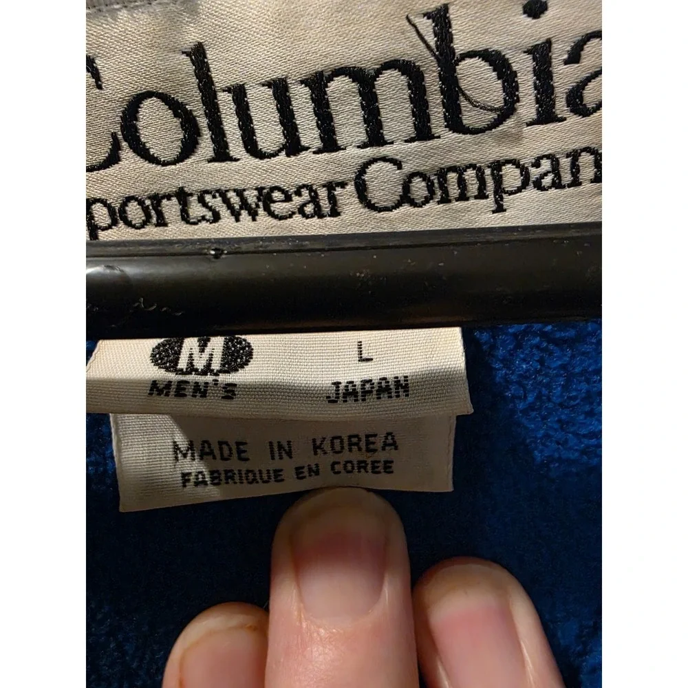 Columbia Men's Full‎ Zip Fleece Lined Jacket Black Outdoor Coat SZ M